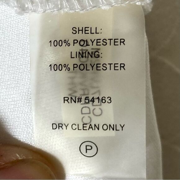 Calvin Klein White Sleeveless Dress Size 8 - Picture 7 of 7